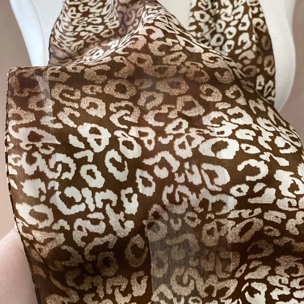 Vintage Animal Print Scarf